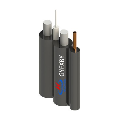 Лесен-за-оголване плосък светлинен-кабел за работа на открито от оптични влакна